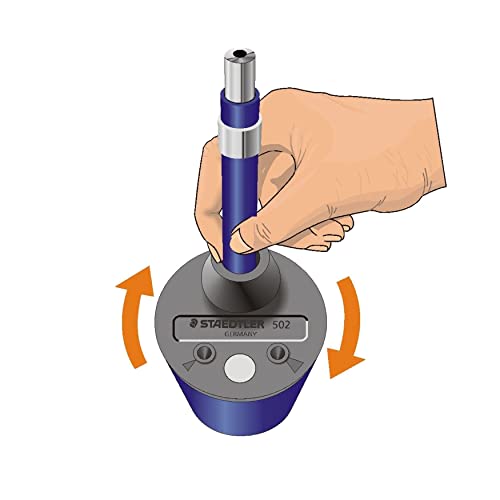 Staedtler 502 Bk A6 Mars Rotary Action Lead Pointer And Tub For 2Mm Leads, 502Bka6,Blue #TOP2