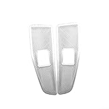 Cubierta de ventilación lateral de aire acondicionado para consola central, acero inoxidable, color plateado y negro, compatible con XC60 2018-2026, accesorio de protección interior para prevención de