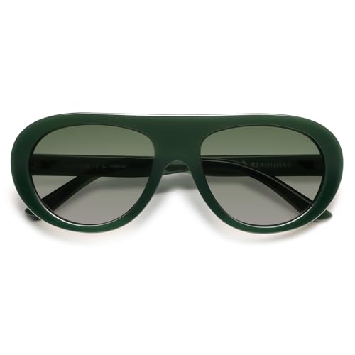 Image of VANLINKER Oversized Retro Aviator Sunglasses for Women Men Chic 70s Vintage Style Trendy 2026 Chunky Sun Glasses VL9865