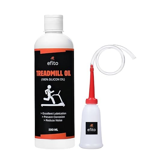 Image of High Viscosity Pure Silicone Treadmill Lubricant Oil for Belt - Premium Silicone Lubricant with Oil Dispenser for Smooth Performance & Longevity 500 ml