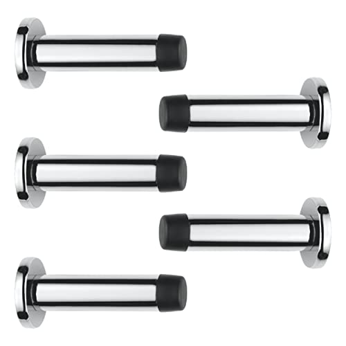 IRONZONE® 5 Sets Türstopper zur Wandmontage, poliertes Chrom, 5 Stück Cover