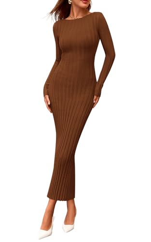 PRETTYGARDEN Womens Sweater Dress Fall 2025 Casual...