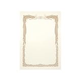 賞状A4縦型 横書き用 クリーム 100枚 A4 レーザープリンター対応 SB1413 210×297㎜ 鳳凰枠 卒業式 証書 表彰状