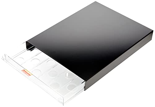 Tavola Swiss Kapselspender Cassetto für 30 Dolce Gusto-Kapseln, Kunststoff, Aluminium, Mehrfarbig 28x39x4,5 cm – Ansicht 1