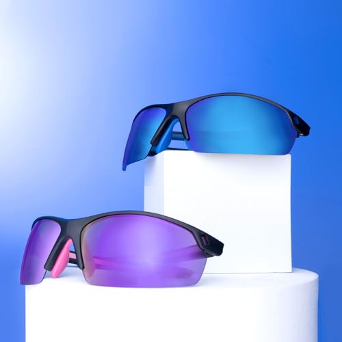 OKH Gafas de ciclismo polarizadas para hombres y mujeres, gafas deportivas al aire libre, protección UV400, gafas de sol con marco irrompible TR90 - imagen 6