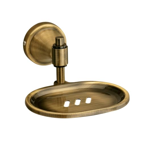 Image of Plantex (Primax) 304 Grade Stainless Steel Soap Holder Stand for Bathroom and Wash Basin Bathroom Accessories - Niko (Antique)