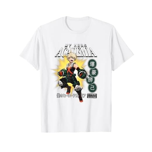 Ripple Junction x My Hero Academia Katsuki Bakugo Animado Camiseta
