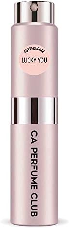 CA Perfume Impression of Emra Lucky You For Women Fragrance Concentrated Long Lasting Eau de Parfum Spray Refillable Glass Atomizer Bottle 0.27 Fl Oz/ 8ml