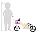 Training Bike/Trike (Pink) by Small Foot – Wooden 2-in1 Tricycle/Balance Bike with Basket - Adjustable Height Seat with Ergonomic Handles - Encourages Kids Balance & Coordination -Ages 12+ Months