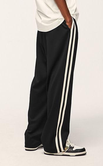 Image of dockstreet Men's /Unisex Open Bottom Drawstring Pure Cotton Stretchable Baggy Jogger Pants