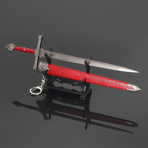 Espada de metal Elden Ring para decorar tu setup gamer con soporte 4