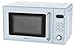 Emerson MWR7020BL Retro Compact Countertop Microwave Oven with Button Control, LED Display, 700W 5 Power Levels, 8 Auto Menus, Glass Turntable and Child Safe Lock, 0.7, Thunderbird Blue