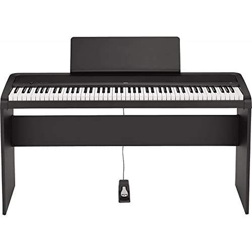 Pack Korg B2 noir – Piano numérique 88 touches + Stand Korg - Les Beatles, Paul McCartney, John Lennon, RIngo Starr, George Harrison Pack Korg B2 noir - Piano numérique 88 touches + Stand Korg