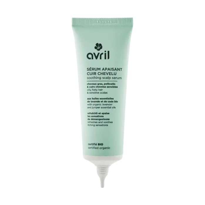 Avril Sérum Apaisant Cuir Chevelu Bio – Soin Capillaire Naturel, Vegan, Certifié Cosmos Organic – 50 ml