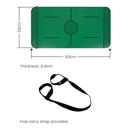 Mini tapis Yoga Studio Mandala 640x330mm Grip Pad unique