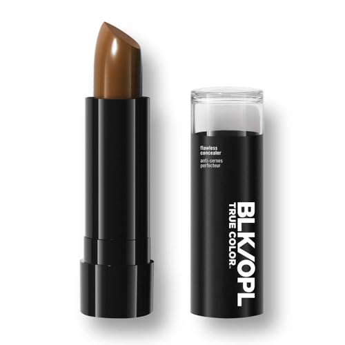 BLK/OPL Flawless Perfecting Concealer, Long-Lasting Face Concealer Stick with Buildable Coverage for Dark Spots, Blemishes & Scars - Creamy Color Corrector Makeup with Matte Finish (Mahogany)