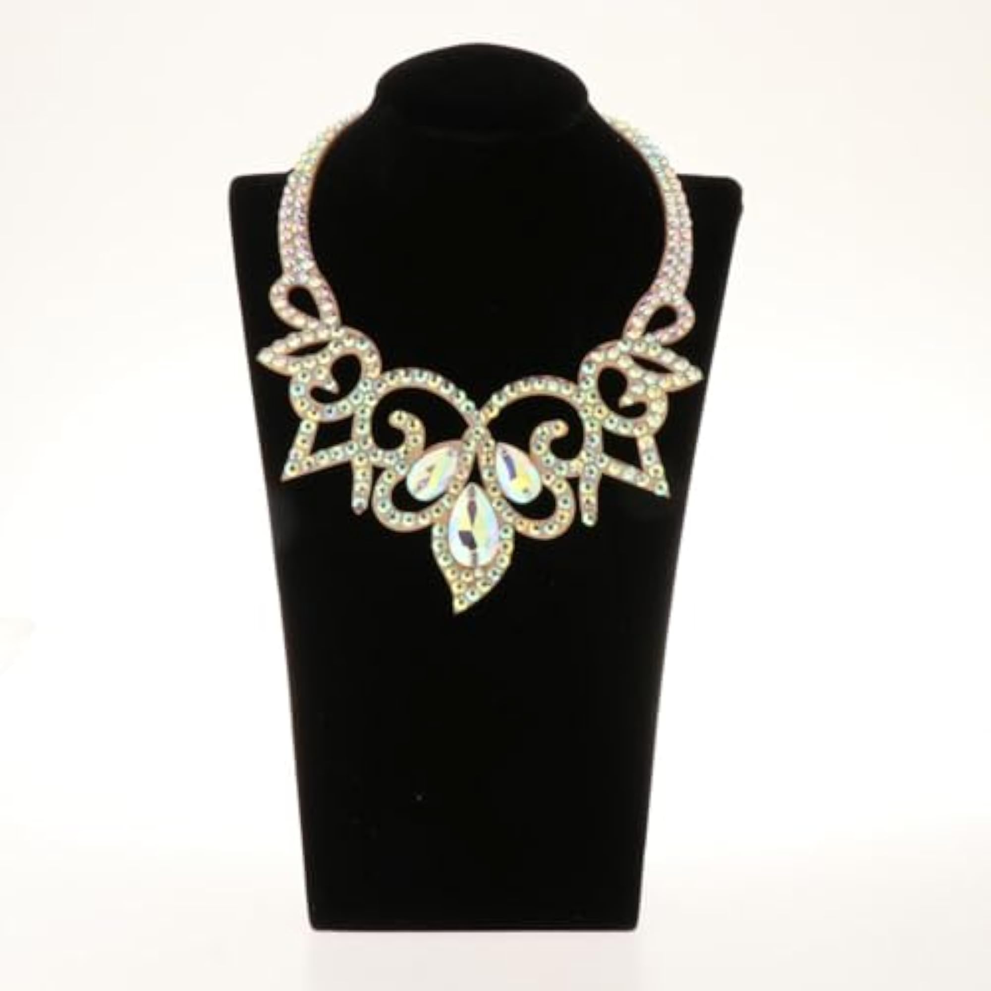 Belly Dance Rhinestone Necklace, Bling Dance Accessories