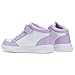 YEESANFUL Purple Shoes for Little Girls High Top Sneakers Hook and Loops Fashion Kids Running Shoes 1