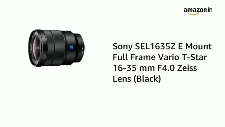 Sony E Mount Vario-Tessar® T* FE 16-35mm F4 ZA OSS Full-Frame Lens
