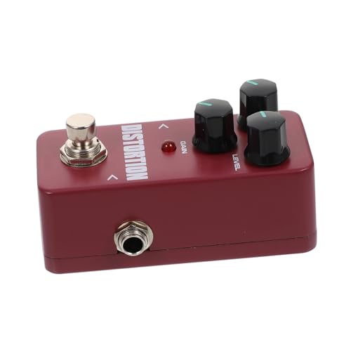 Abaodam 1Set Distortion Mini Electric Guitar Effector Single Block Distortion Pedal for Electric Guitar Durable Simple Operation Deep