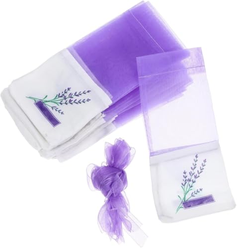 Bolsitas de Lavanda, Pack de 25, Bolsa Organza Lila miniatura 6