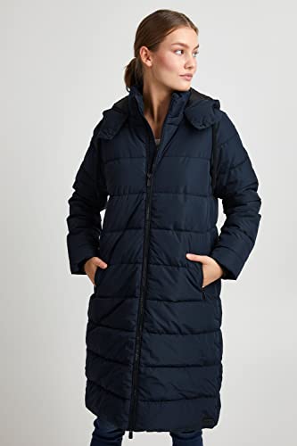 OXMO Soliana Damen Steppmantel Wintermantel Winterjacke gefüttert, Größe:M, Farbe:Total Eclipse (194010)