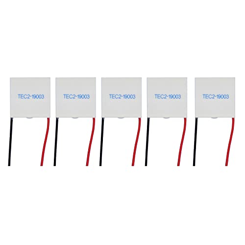 Gvvsjgdbis 5X TEC2-19003 Refrigerador Termoeléctrico Peltier 30X30mm 19003 Módulo de Doble Elementos Hoja de Enfriamiento Electrónico