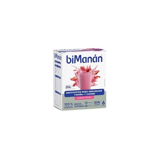 BIMANAN Beslim - Batido Sustitutivo Sabor Fresa, Para Ayudarte A Controlar Tu Peso, 330 ml - Pack de 6