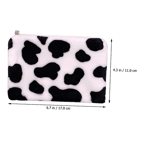LIFKOME 3pcs Adorable Plush Cow Coin Purse Cute Mini Storage Bag for Change Soft Cow Pattern Wallet for Girls and Party Favors4