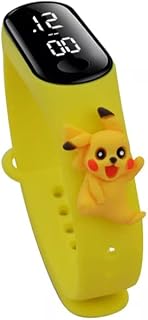 Reloj Digital led, Pulsera de Silicona Reloj para niño niña Deporte Dibujos Animados Resistente al Agua - Correa Compatible mi Band