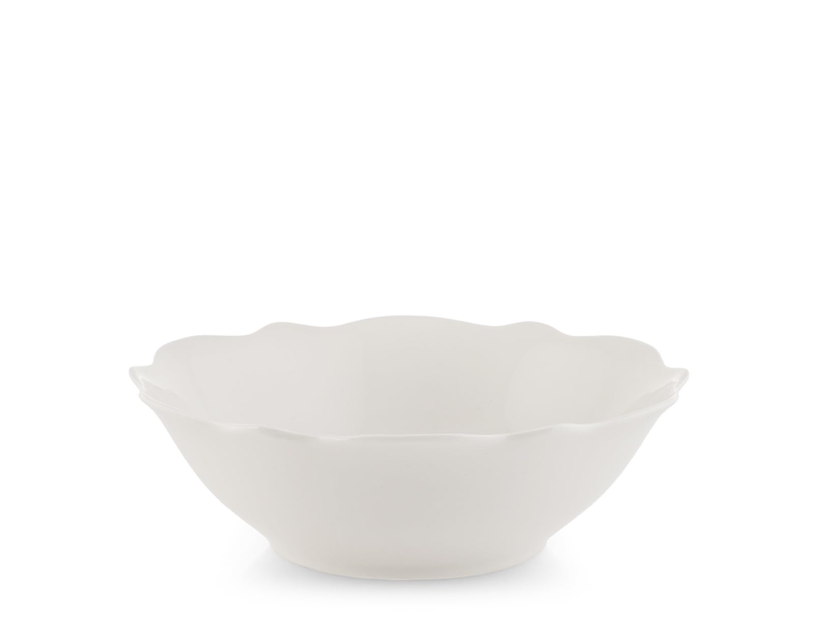 H&H Set of 6 White Swirl Cups in New Bone China Ivory 15cm - Stylish and Durable - Dishwasher Safe - Microwave Safe - Refined Design for Desserts and Appetizers