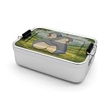 Mr. & Mrs. Panda Metall Brotdose Pinguine Kuscheln Design - Geschenk, Liebesgeschenk, Freund, Brotbox, Geschenk für Partner, für Männer, Verlobung,