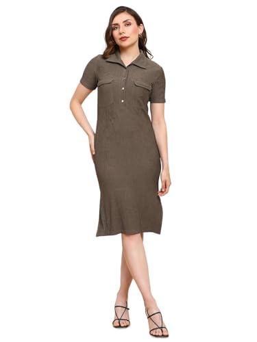 Image of Globus Women Dress (GS583104 Brown S)