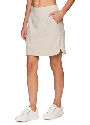 RBX Active Longer Length Skort for Women, Quick Drying Woven Pickleball Golf Skort with Pockets for Tennis, Hiking, Running2
