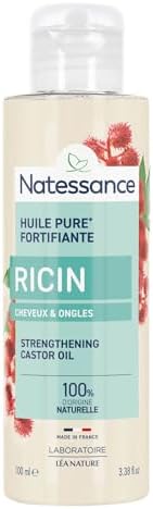Natessance Olio di ricino 100% Pure fortifie/Rigenera
