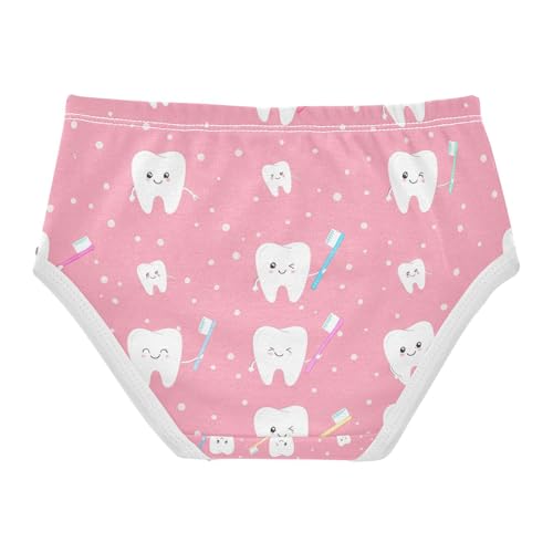 Cute Cartoon Teeth Toddler Girls's Underwear 2T 202c12812
