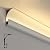 Crown Moulding LED Channel Aluminum Profile, Indirect Lighting Molding Diffuser for Ceiling Floor Wall, Cornice Coving Decor 1m 1.2m 2m 4m 10m 18m(White,1.5 m/4.9 ft)