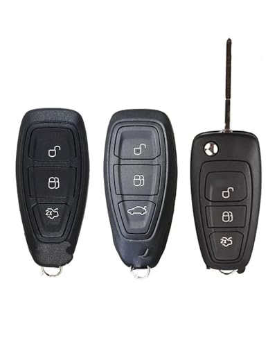Coque clé Focus Fiesta silicone - Évitez les rayures sur votre boîtier de voiture à 3 boutons