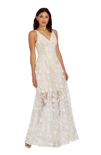 Dress the Population Women's Sidney Fit and Flare Maxi Dress2