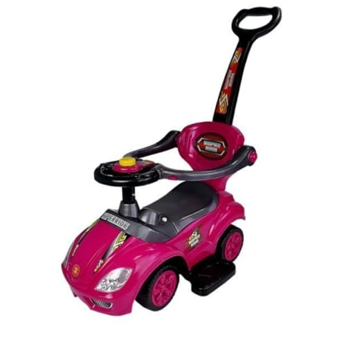 BSD Baby Spielzeugauto 381 Mega Car Deluxe Pink Rosa Lauflernhilfe Lauflernwagen Kinderfahrzeuge