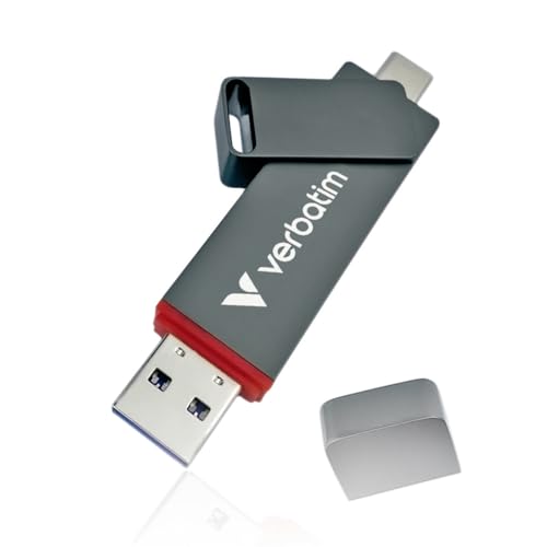 Verbatim バーベイタム 外付け SSD 1TB USB3.2 Gen1 USB-C/A両対応 最大550MB/s ポータブル スティックタイプ 国内代理店IO Dataサポート Dual QuickStick 32043-J