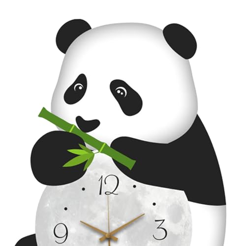Horloge murale panda, décoration murale animale suspendre - 3