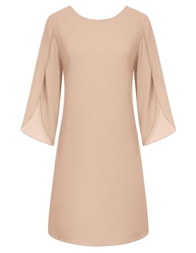 Image of GRACE KARIN Womens Formal Wedding Guest Dress 2026 Chiffon Cocktail Dress Mother of the Bride Dresses Midi Fashion Clothing