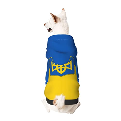 LSVOSS Ukrainian Flag Pets Wear Hoodies Ukraine Russia Conflict Pet Dog Clothes Puppy Hoodies Dog Hoodies Costumes Pet Sweaters