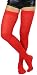 ToBeInStyle Women's Long Schoolgirl Stockings - One Size - Red