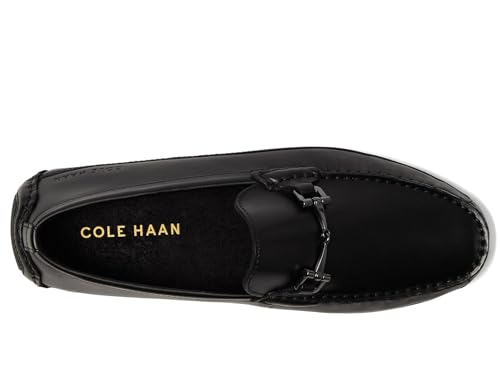 Cole Haan Cole Haan mens Wyatt Bit Driver Driving Style Loafer, Black, 10.5 US