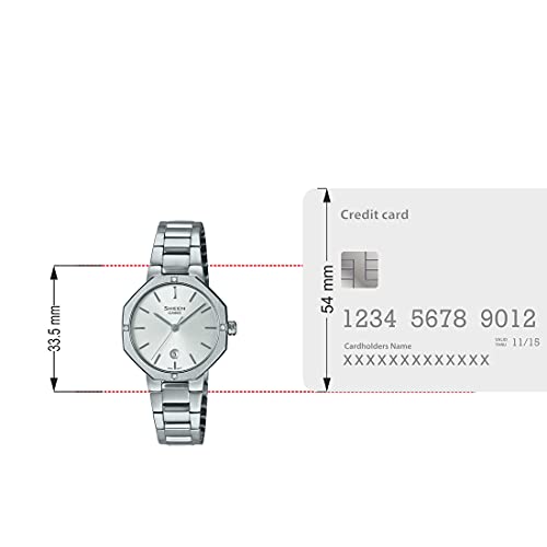 Image of Casio Analog Silver Dial Women's Watch-SHE-4543D-7AUDF