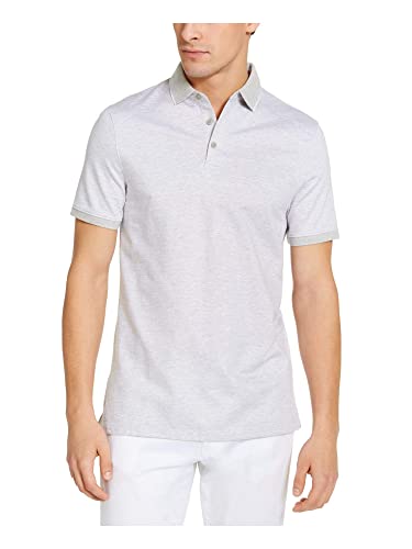 Image of Calvin Klein Men's Liquid Touch Polo Stripe with UV Protection