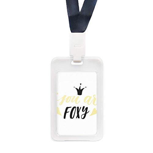 Étui carte d'identité transparent You Are Foxy contre les rayures de sac