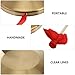 Vaguelly Chinese Hand Gong with Hammer Melodious Sound Quality Percussion Instrument for Boy Girl for School Supplies and Creativity Development